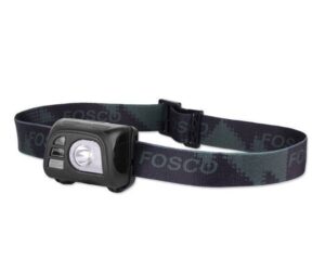 Latarka czołowa Tactical Headlamp - 140 lumenów - FOSCO- CZARNY