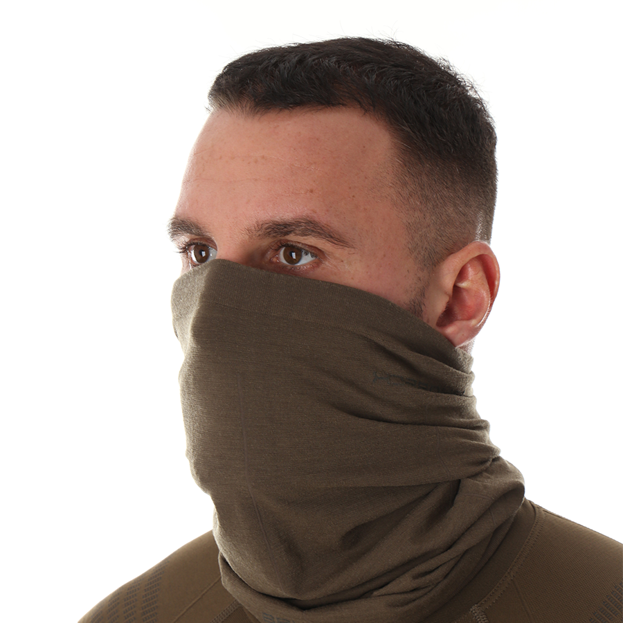 Brubeck - Komin wełniany RANGER WOOL Merino - khaki