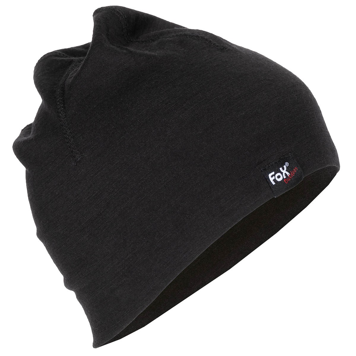 Czapka Beanie Merino Lite - FOX OUTDOOR - Czarna